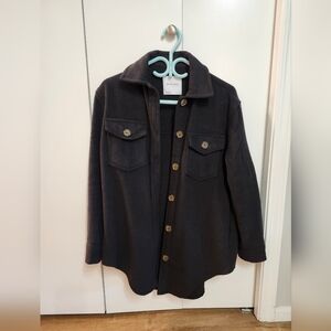 Bluenotes black shacket size small